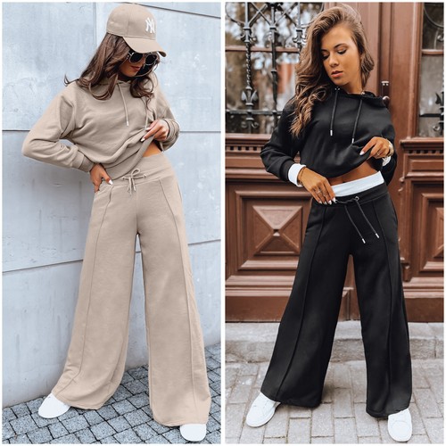 Damen set kapuzenpullover kurz - damen-set,